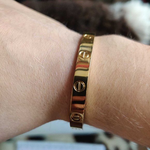 Beautiful 14k Gold Filled & Stainless Steel- Size 18 6mm - Picture 2 of 13